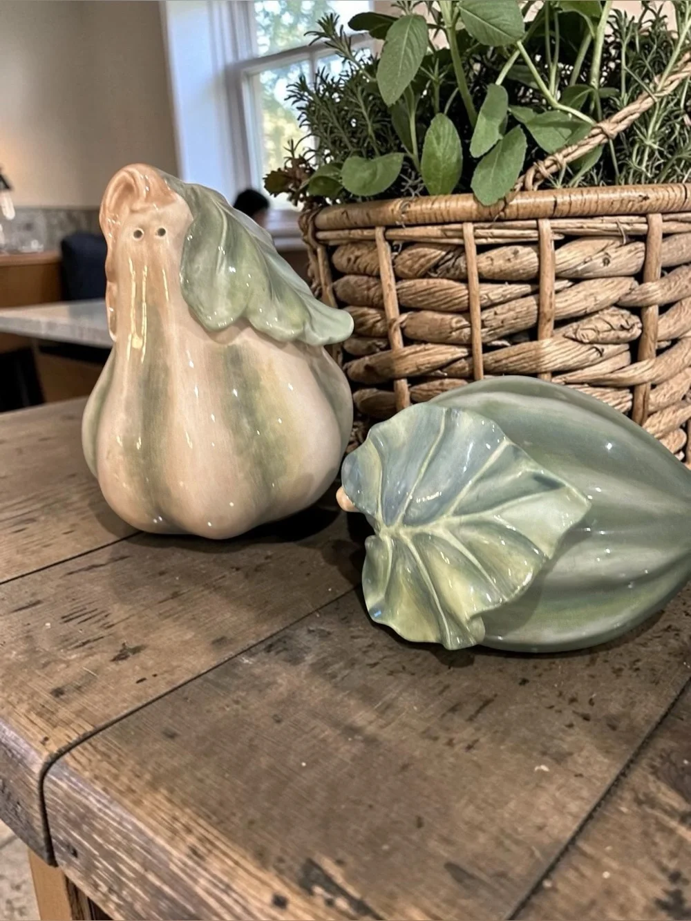 Fitz & Floyd Caprese Market Salt‎ & Pepper Set Vintage Cottagecore